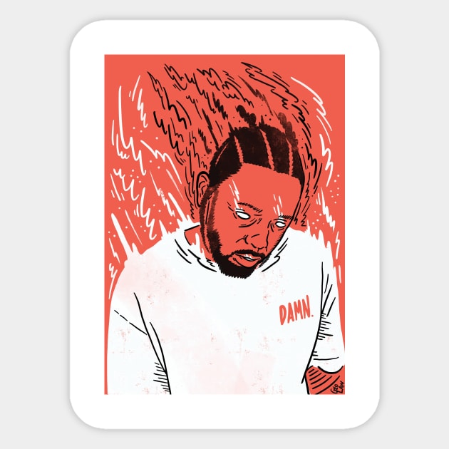 Kendrick DAMN Sticker by geolaw